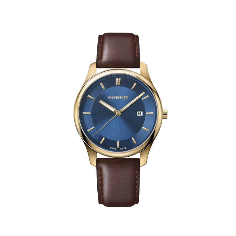 Wenger City Classic Analog Blue Dial Men's Watch