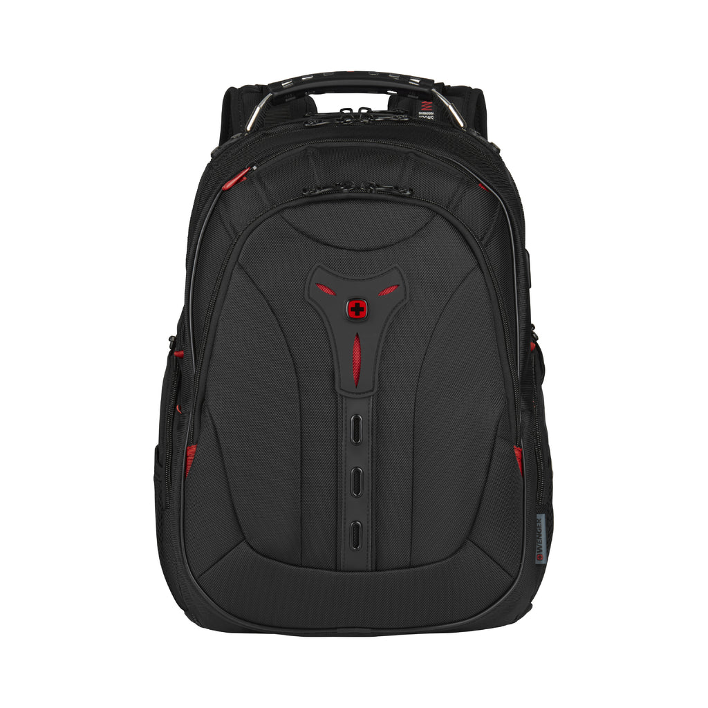 Wenger Synergy Laptop Backpack, Black Gray Polyester (WG5203402404)