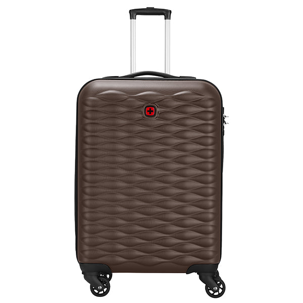 Wenger In-Flight Carry-on Hardside Suitcase, 38 Litres, Brown, Swiss designed-blend of style & function