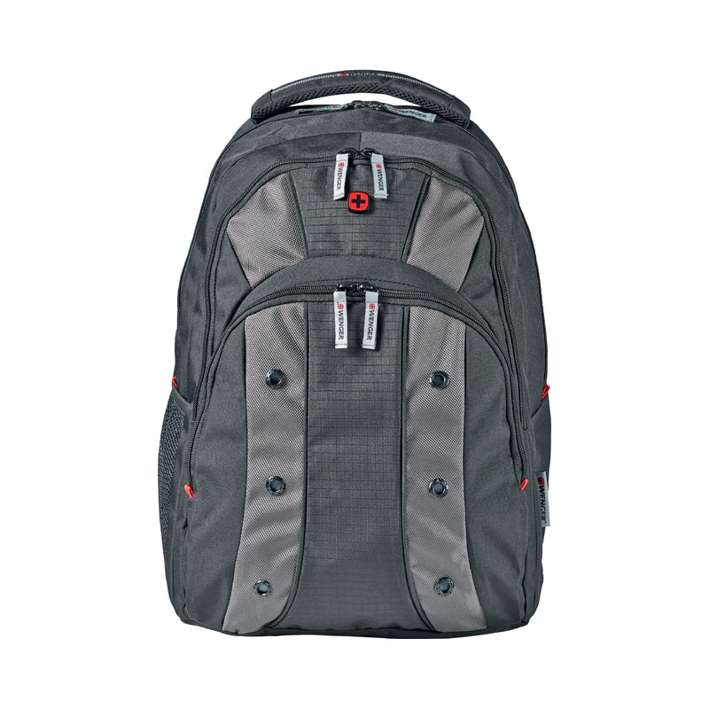 Wenger UPLOAD ESSENTIAL 16'' Laptop Backpack (25 Litres) Swiss Designed Black/Grey