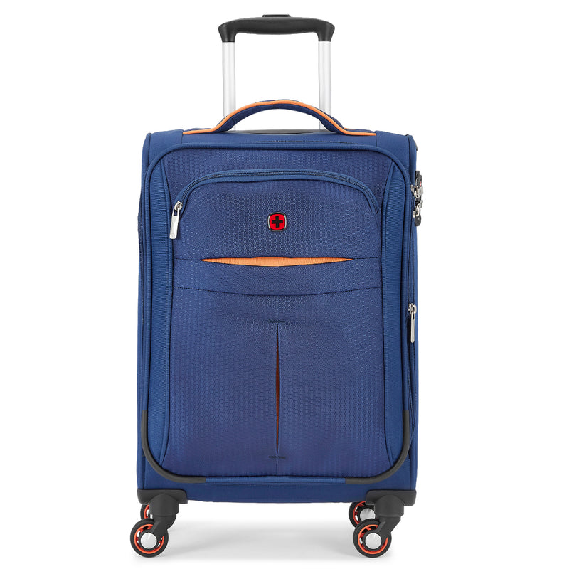 Wenger Fiero Carry-on Softside Suitcase, 45 Litres, Blue, Swiss designed