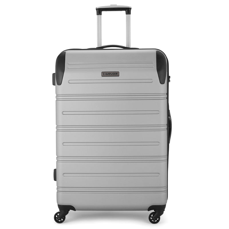 Wenger Static Large Hardside Suitcase, 106 Litres, Silver, Swiss designed