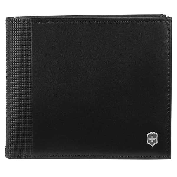 Victorinox Altius Alox, Deluxe Leather Bi-Fold Wallet, Black