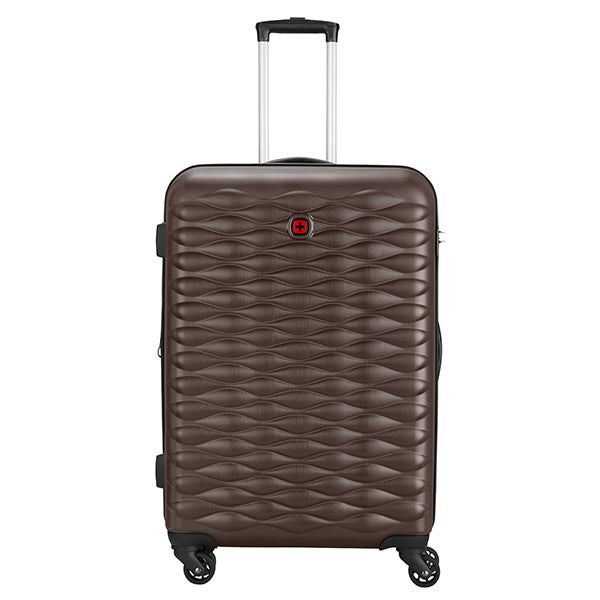 Wenger In-Flight Medium Hardside Suitcase, 64 Litres, Brown, Swiss designed-blend of style & function