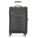 Wenger Fiero-Pro Medium Softside Suitcase, 69 Litres, Black/Green, Swiss designed-blend of style & function