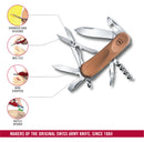 Victorinox Evolution Wood 14 Swiss Army Knife 12 Functions  85 mm Brown