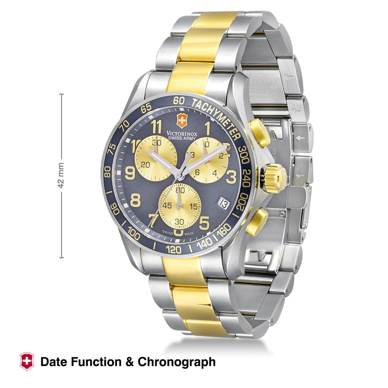 Victorinox, Swiss Made 41 MM Chrono Classic Watch for Men