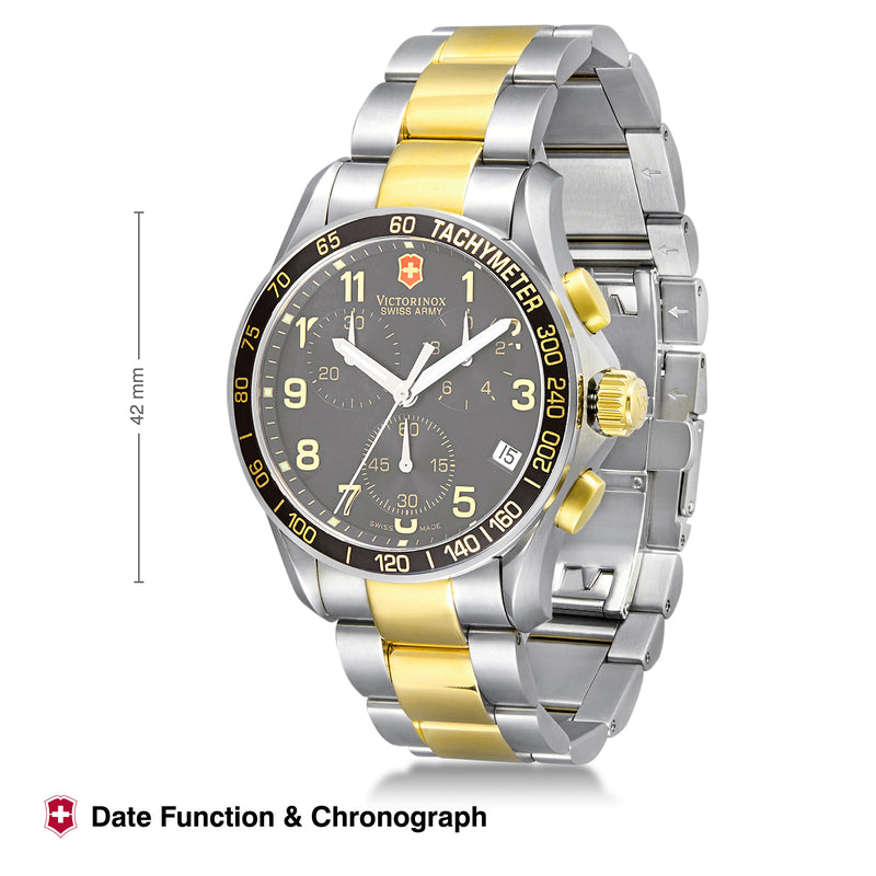 Victorinox, Swiss Made 41 MM Chrono Classic Watch for Men