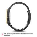 Victorinox, Swiss Made 241884 Maverick Large Black Edition Watch for Men