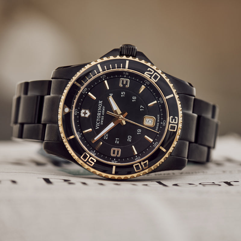 Victorinox, Swiss Made 241884 Maverick Large Black Edition Watch for Men