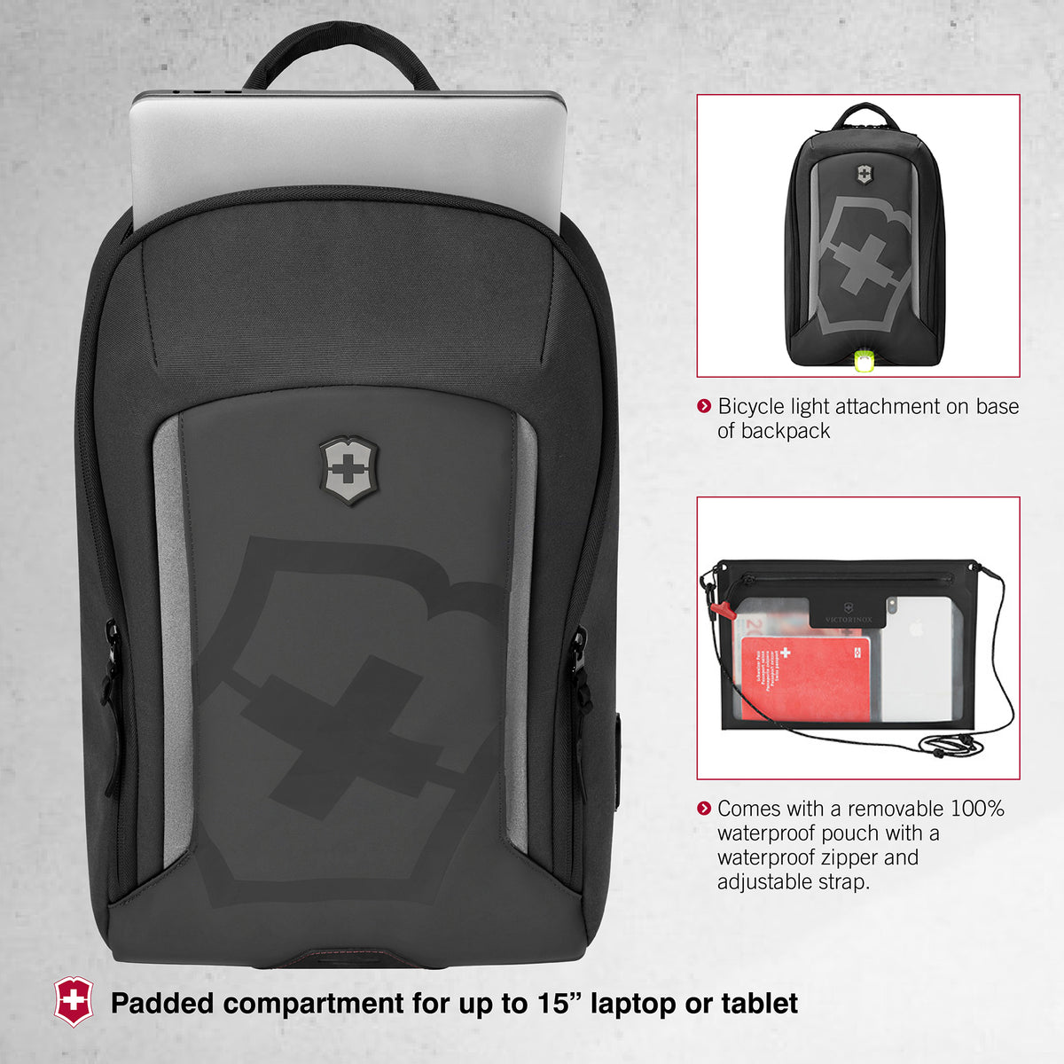 Victorinox 黒 バックパック Victorinox Touring 2.0 Commuter Backpack in black - 612118
