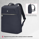 Victorinox Victoria Signature Women Compact Backpack, 14'' Laptop & 10'' Tablet Pocket, Midnight Blue, Swiss designed