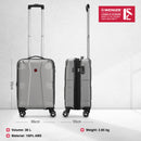 Wenger Cote D' Azure Carry-on Hardside Suitcase, 38 Litres, Silver, Swiss designed-blend of style & function