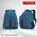 Wenger BTS MARS Laptop Backpack with 16" laptop & 10" tablet in Blue (26 Litres)-Swiss designed