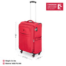 Wenger Fiero Medium Softside Suitcase, 69 Litres, Red, Swiss designed