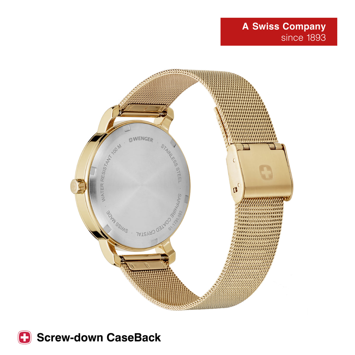 Wenger Swiss Made Urban Metropolitan Donnissima Analog Off-White Dial  Women's Watch - Main Image