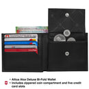 Victorinox Altius Alox, Deluxe Leather Bi-Fold Wallet, Black