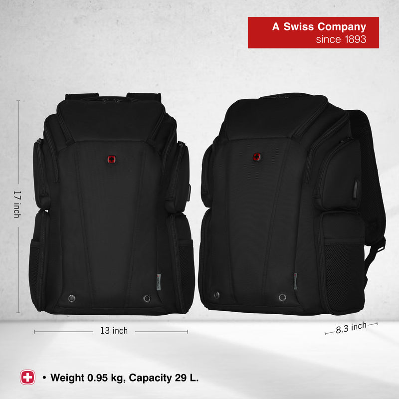 Wenger BC Class 14/16'' Laptop Backpack (29 Litres) Swiss Designed Black
