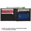 Victorinox Altius Alox, Leather Bi-Fold Wallet, Black