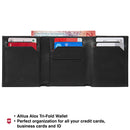 Victorinox Altius Alox, Leather Tri-Fold Wallet, Black