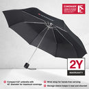 Wenger Travel Umbrella with Wrist Strap Black