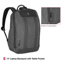 Victorinox Architecture Urban 2.0, City Backpack, 14" Laptop, 17 Litres, Melange Grey