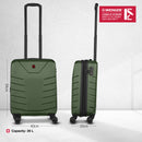 Wenger Pegasus Carry-on Hardside Suitcase, 39 Litres, Military Green, Swiss designed-blend of style & function