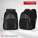 Wenger SYNERGY 16'' Laptop Backpack (26 Litres) Swiss Designed - Black/Grey