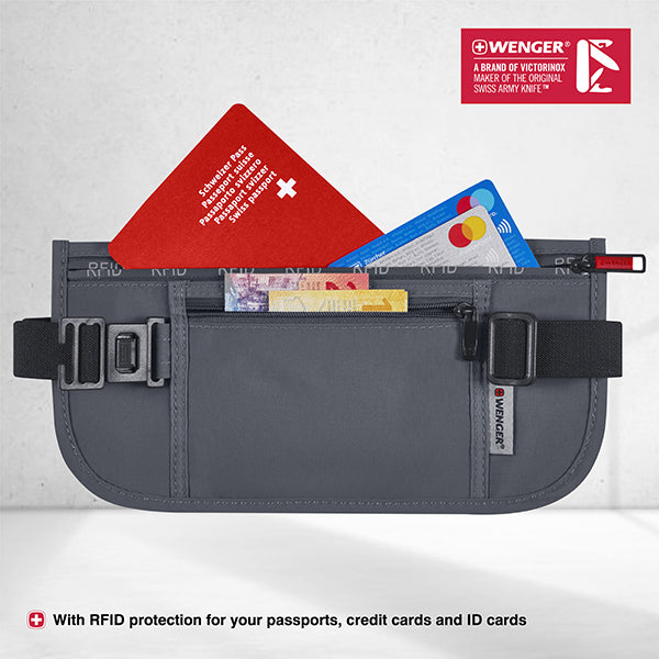 Wenger Security RFID Waist Belt Grey - Main Image