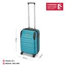 Wenger Static Carry-on Hardside Suitcase, 33 Litres, Fresh Blue, Swiss designed