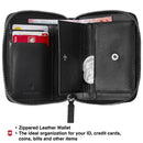 Victorinox Altius Alox, Leather Clutch Wallet, Black
