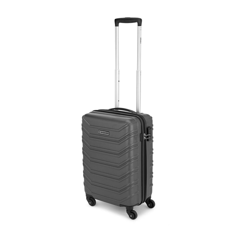Wenger Vyte ABS Cabin Hard Side Suitcase, 38 litres, Black, Swiss Designed-Blend of Style & Function