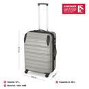 Wenger Static Medium Hardside Suitcase, 67 Litres, Gold, Swiss designed
