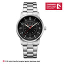 Wenger, Avenue Black Dial Men's Watch, Swiss Made