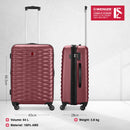 Wenger In-Flight Medium Hardside Suitcase, 64 Litres, Red, Swiss designed-blend of style & function