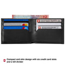 Victorinox Altius Alox, Slim Leather Bi-Fold Wallet, Black