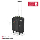 Wenger Fiero Carry-on Softside Suitcase, 45 Litres, Black, Swiss designed