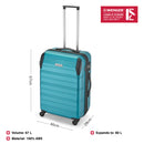 Wenger Static Medium Hardside Suitcase, 67 Litres, Fresh Blue, Swiss designed