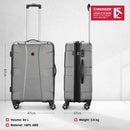 Wenger Cote D' Azure Medium Hardside Suitcase, 64 Litres, Silver, Swiss designed-blend of style & function