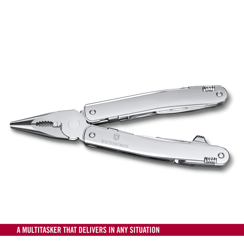 Victorinox Swiss Tool Spirit MX with Nylon Pouch, 24 Functions 105 mm Silver, Swiss Made