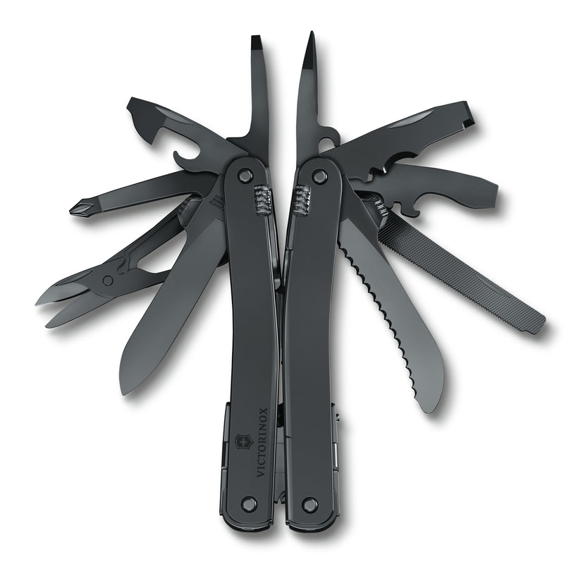 Victorinox Swiss Tool Spirit MXBS with Nylon Pouch, 24 Functions 105 mm Black, Swiss Made