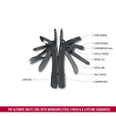 Victorinox Swiss Tool Spirit MXBS with Nylon Pouch, 24 Functions 105 mm Black, Swiss Made