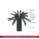 Victorinox Swiss Tool Spirit MXBS with Nylon Pouch, 26 Functions 117 mm Black, Swiss Made