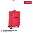 Wenger Fiero-Pro Medium Softside Suitcase, 69 Litres, Red/Black, Swiss designed-blend of style & function
