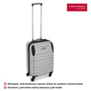 Wenger Static Carry-on Hardside Suitcase, 33 Litres, Silver, Swiss designed