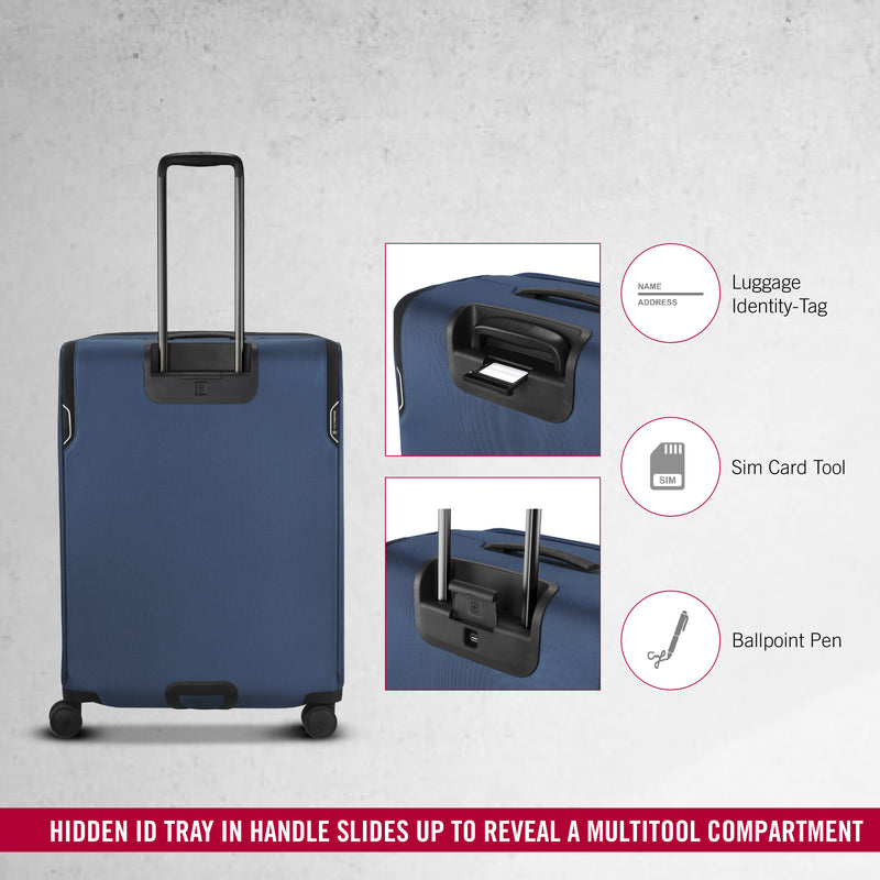 Victorinox Werks Traveler Softside Large Travel Trolley Suitcase Blue