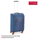 Wenger Fiero-Pro Medium Softside Suitcase, 69 Litres, Blue/Orange, Swiss designed-blend of style & function