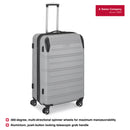 Wenger Static-Pro Large Hardside Suitcase, 106 Litres, Grey, Swiss designed-blend of style & function