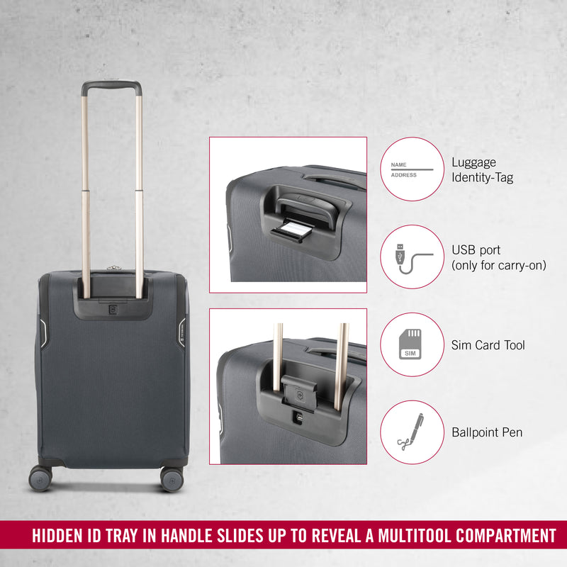 Victorinox, Werks Traveler 6.0 Softside Global Carry-On Travel Trolley Suitcase Grey