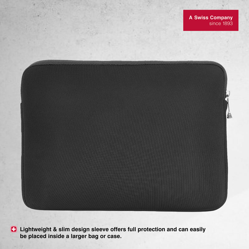 Wenger Legacy 10.2 Inch Notebook/Tablet/iPad Sleeve in Black - Swiss designed